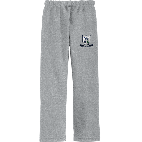 CML Girls Ice Hockey Heavy Blend Open Bottom Sweatpant