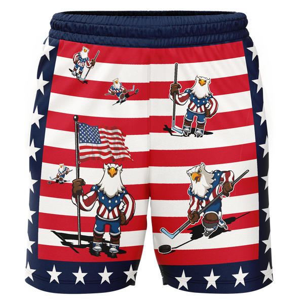 Dupage Black Bears American Eagle Youth Workout Wear Shorts