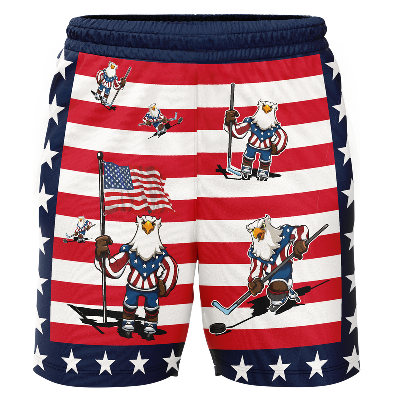 Dupage Black Bears American Eagle Adult Workout Wear Shorts