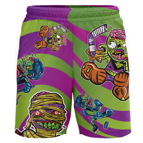 Dupage Black Bears Zombie Youth Workout Wear Shorts