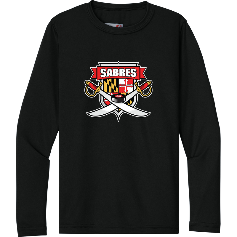 SOMD Sabres Youth Cooling Performance Long Sleeve Tee