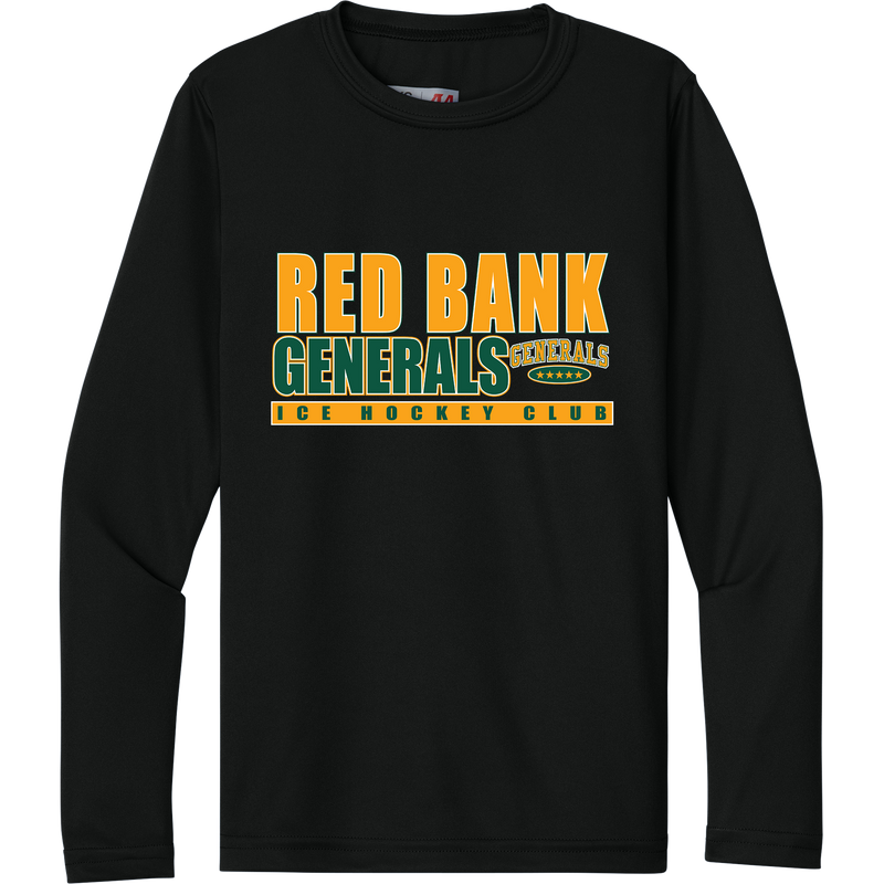 Red Bank Generals Youth Cooling Performance Long Sleeve Tee