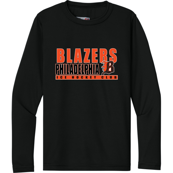 Philadelphia Blazers Youth Cooling Performance Long Sleeve Tee