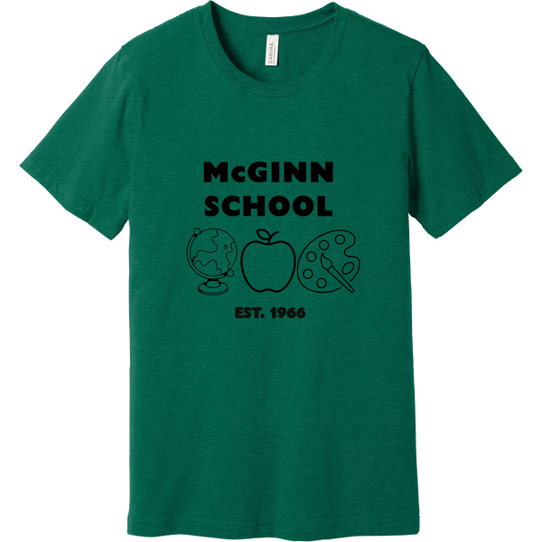 McGinn Elementary Unisex Heather CVC Short Sleeve Tee