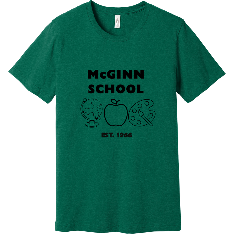 McGinn Elementary Unisex Heather CVC Short Sleeve Tee