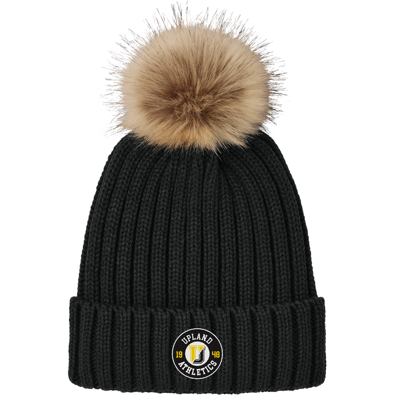 Upland Athletics Faux Fur Pom Beanie