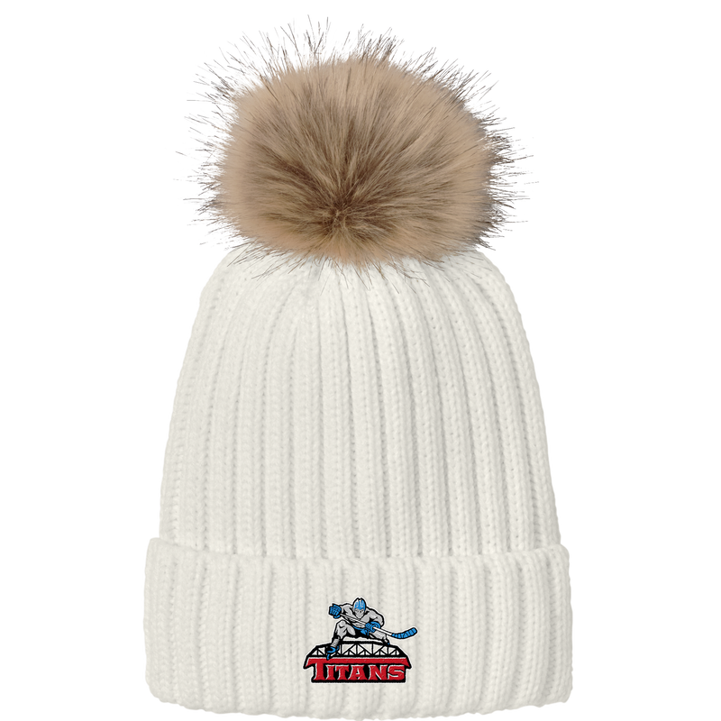 NJ Titans Faux Fur Pom Beanie