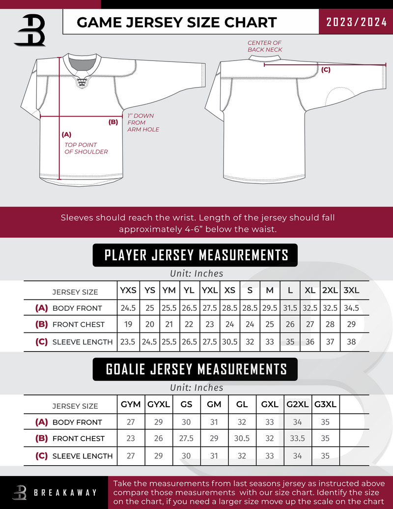 Jr. Mounties Player Jersey - Red - Kit