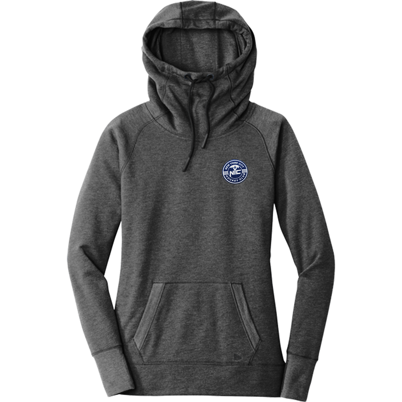NYC Hockey Club New Era Ladies Tri-Blend Fleece Pullover Hoodie