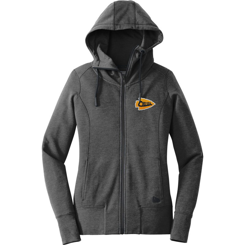 Chelsea Chiefs New Era Ladies Tri-Blend Fleece Full-Zip Hoodie