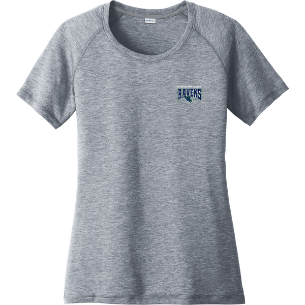 Kensington Valley Ravens Ladies PosiCharge Tri-Blend Wicking Scoop Neck Raglan Tee