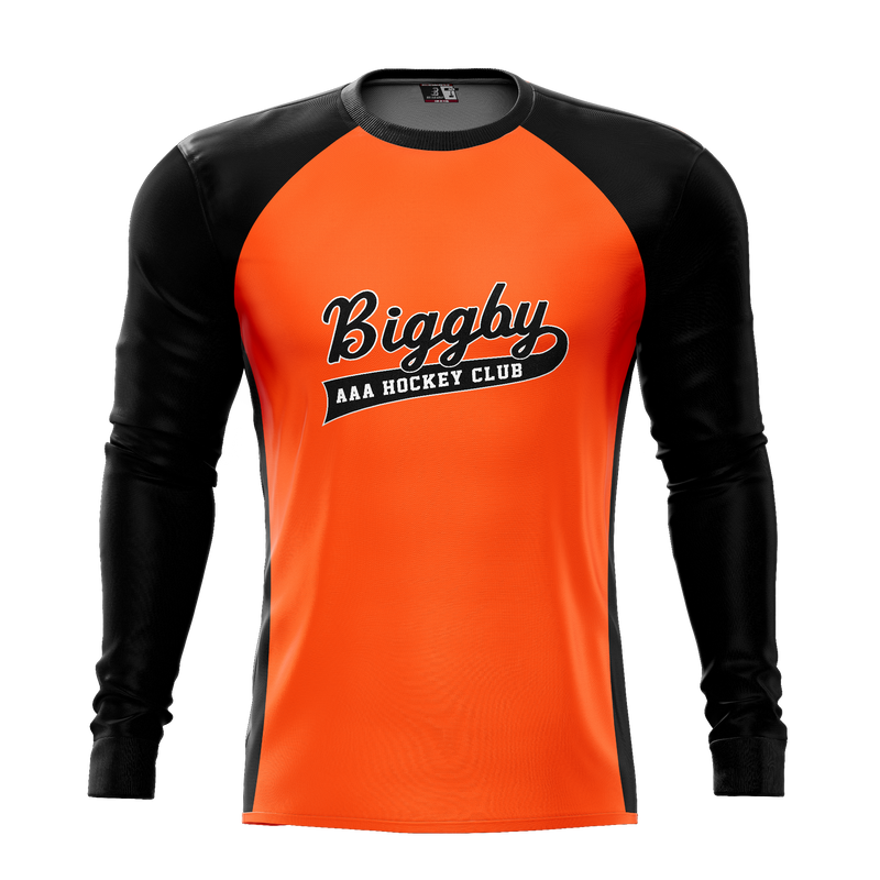 Biggby Coffee AAA Tier 1 Youth 2025 Sublimated Long Sleeve Tee