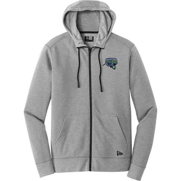 Kensington Valley Raiders New Era Tri-Blend Fleece Full-Zip Hoodie