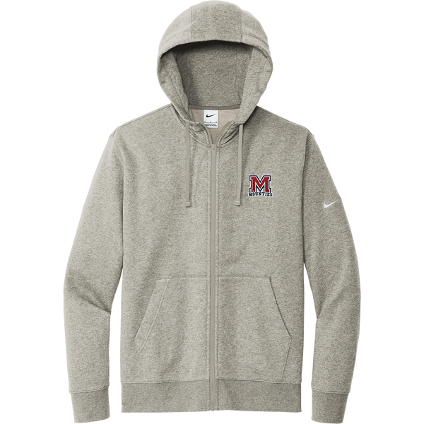 Jr. Mounties Nike Club Fleece Sleeve Swoosh Full-Zip Hoodie