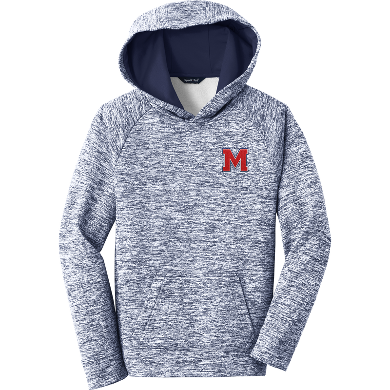 Mount St. Charles Youth PosiCharge Electric Heather Fleece Hooded Pullover